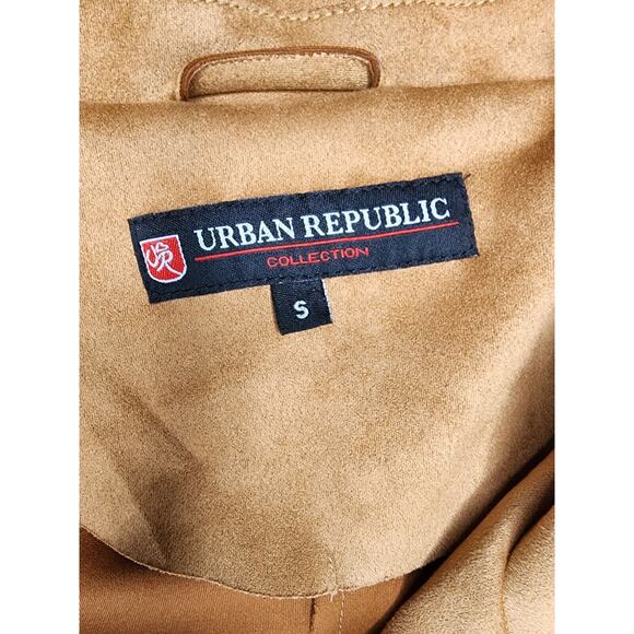 Urban Republic Faux Suede Women/S Long Duster Trench Jacket polyester/spandex - Picture 5 of 9